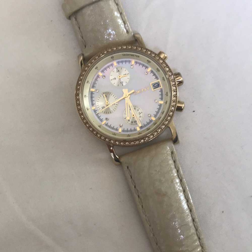 DKNY gold watch